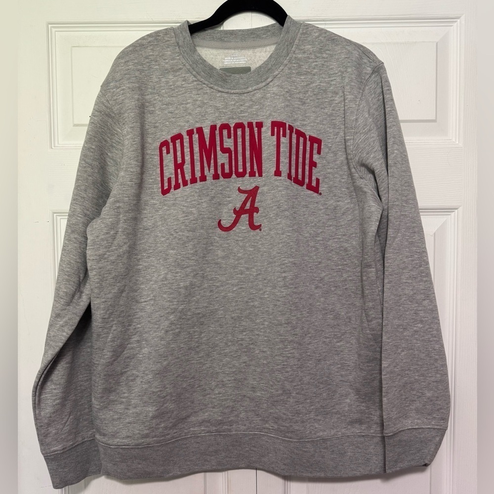 University of Alabama Crimson Tide Gray Crewneck Sweatshirt Size Large